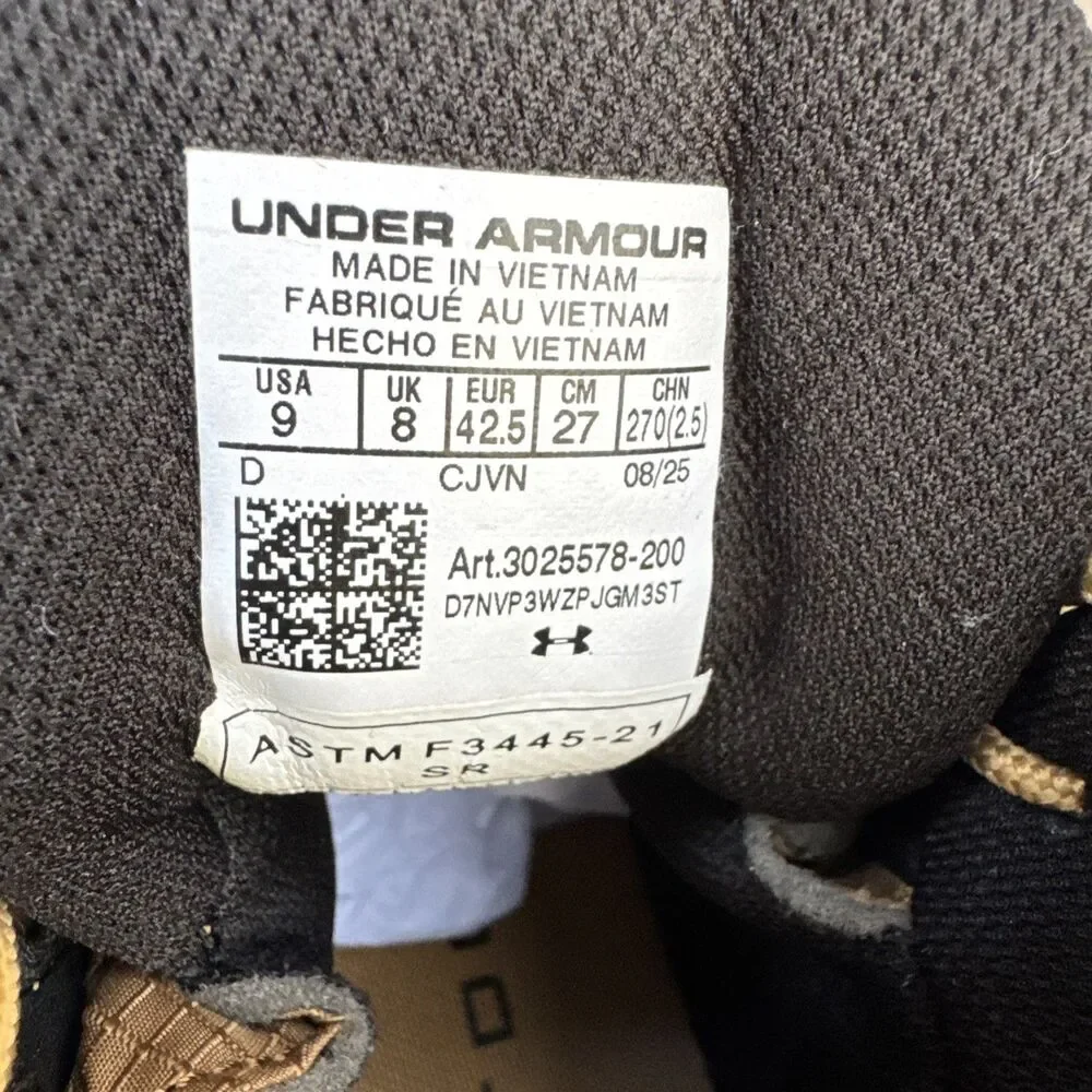 Under Armour Stellar G2 6” Tactical Boots Coyote Brown Size 9 New 3025578-200